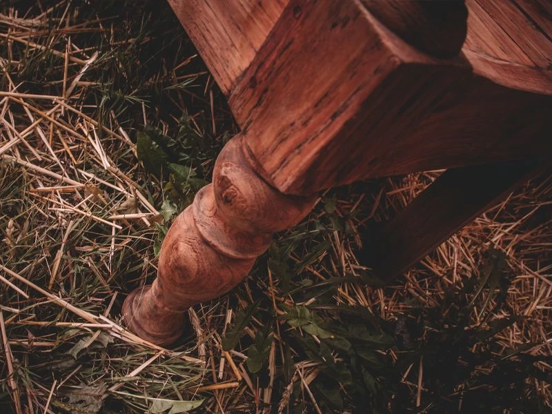 Repro Teak Bench 18 Repro Teak Bench - Image 16