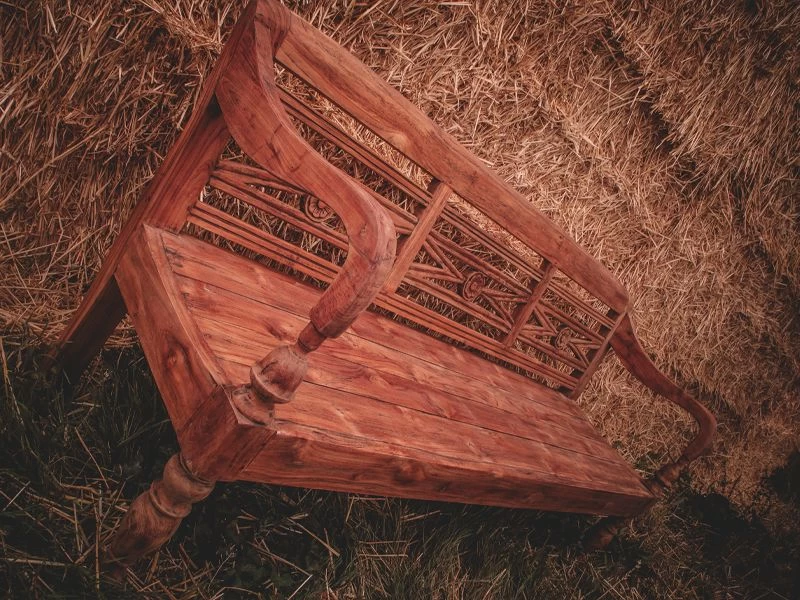 Repro Teak Bench 19 Repro Teak Bench - Image 17