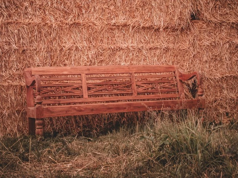 Repro Teak Bench 21 Repro Teak Bench - Image 19