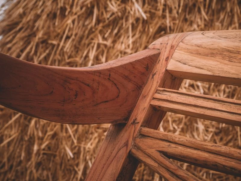 Repro Teak Bench 8 Repro Teak Bench - Image 6
