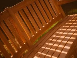 Contour Teak Bench With Arms | FSC® Certified -Garden Comfort Shop resized 10 5