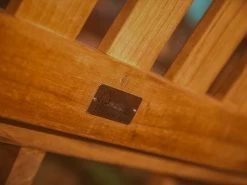 Contour Teak Bench With Arms | FSC® Certified -Garden Comfort Shop resized 15 2