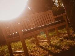 Contour Teak Bench With Arms | FSC® Certified -Garden Comfort Shop resized 3 3 3