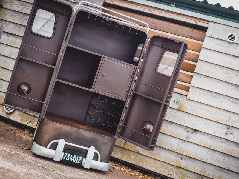 Indian VW Vintage Bus Storage Cabinet 4 Indian VW Vintage Bus Storage Cabinet - Image 2