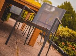 Regent 6 Chair Marbella Stacking Set | FSC® Certified -Garden Comfort Shop resized teak table w chairs 11