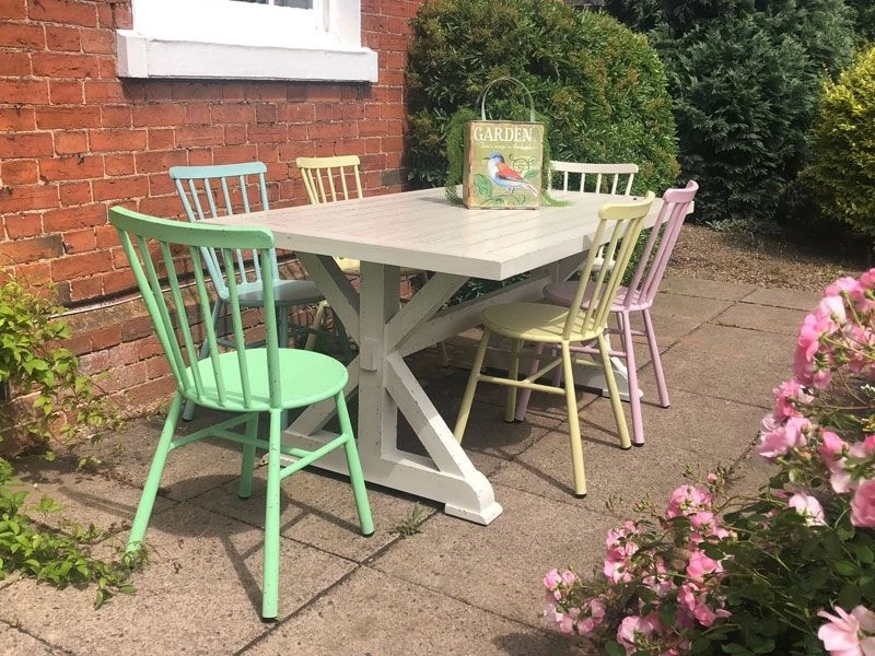 Retro 6 Chair Dining Set 5 Retro 6 Chair Dining Set - Image 3