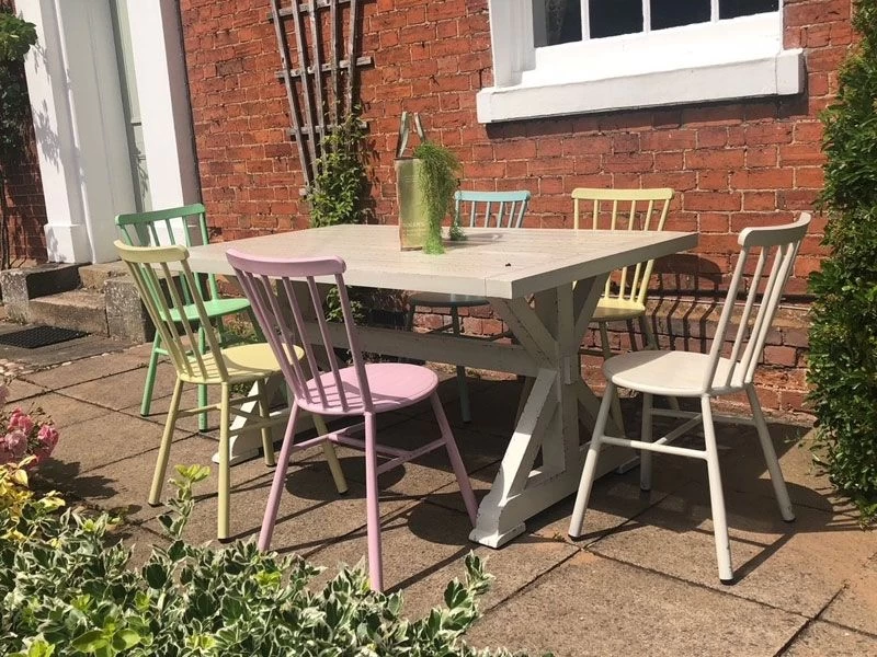 Retro 6 Chair Dining Set 6 Retro 6 Chair Dining Set - Image 4