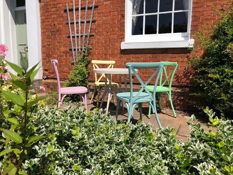 Retro Cross Back 4 Chair Set 4 Retro Cross Back 4 Chair Set - Image 2