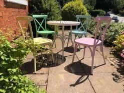 Retro Cross Back 4 Chair Set 20 Retro Cross Back 4 Chair Set -Garden Comfort Shop retro cafe 4 chair set 3 xl 2