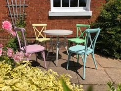 Retro Cross Back 4 Chair Set 21 Retro Cross Back 4 Chair Set -Garden Comfort Shop retro cafe 4 chair set 4 xl 2