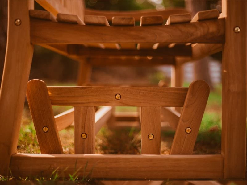 Teak Glider Bench 1.3m 15 Teak Glider Bench 1.3m - Image 13