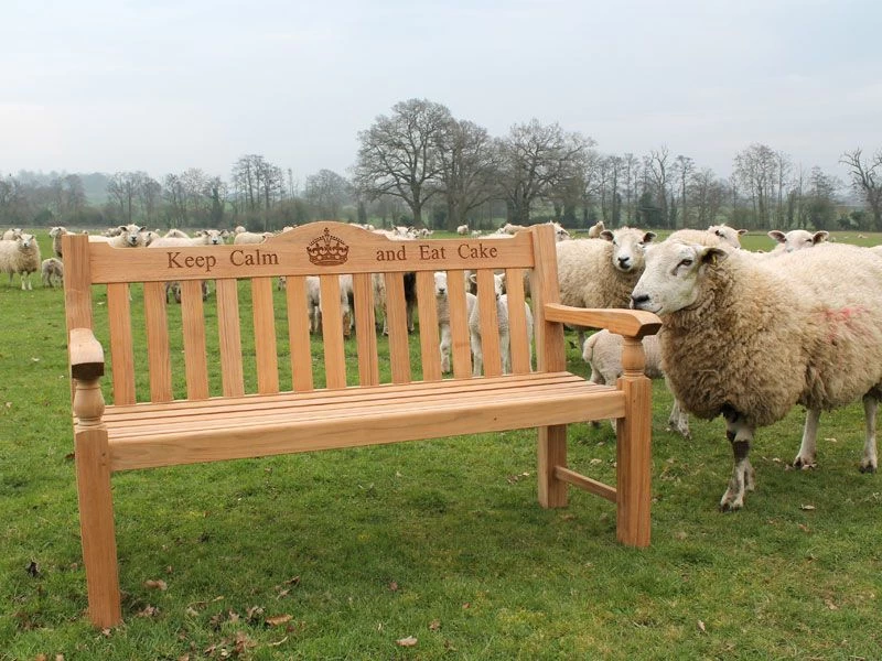 Teak Windsor Bench 8 Teak Windsor Bench - Image 7