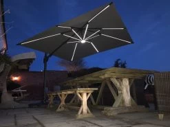 Royal 3M Square LED Parasol -Garden Comfort Shop royal led parasol night6xl 2