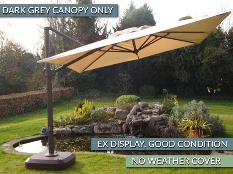 Cantilever Parasol - Roma 3m Square - Ex Display 3 Cantilever Parasol - Roma 3m Square - Ex Display