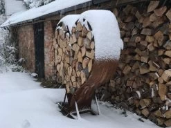 Rustic Love Heart Wood Rack 9 Rustic Love Heart Wood Rack -Garden Comfort Shop rusty log rack 2 xl