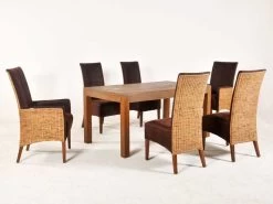 Savana 1.6m Mahogany Dining Table