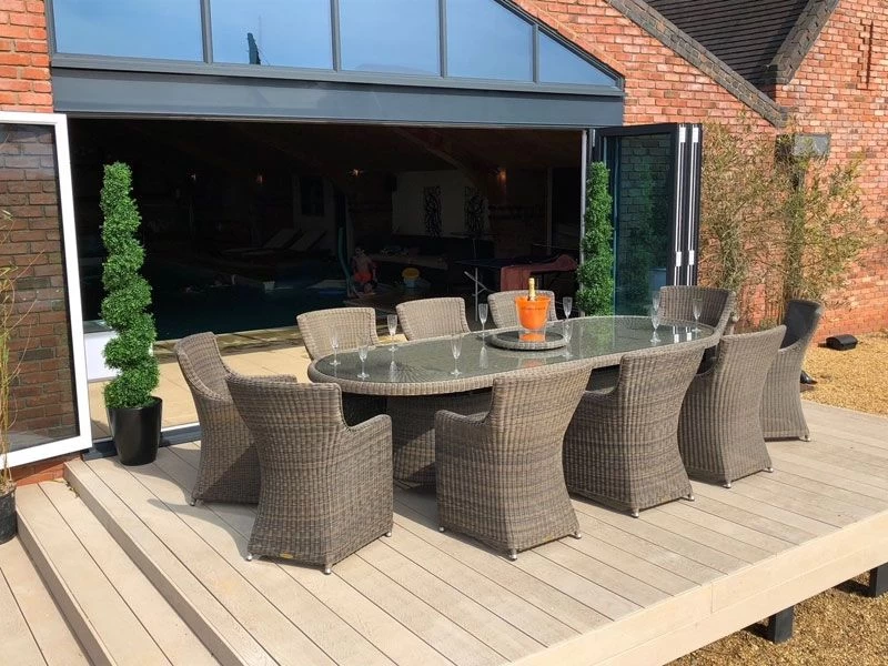 Seville 10 Chair Oval Set 3 Seville 10 Chair Oval Set