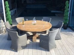 Seville 6 Chair Round Teak Dining Set 17 Seville 6 Chair Round Teak Dining Set -Garden Comfort Shop seville 6 chair 5 xl 2 1