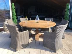 Seville 6 Chair Round Teak Dining Set 23 Seville 6 Chair Round Teak Dining Set -Garden Comfort Shop seville 6 chair 7 xl 2
