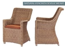 Valencia 8 Chair Dining Set 38 Valencia 8 Chair Dining Set -Garden Comfort Shop seville diner natural hyacinth montana