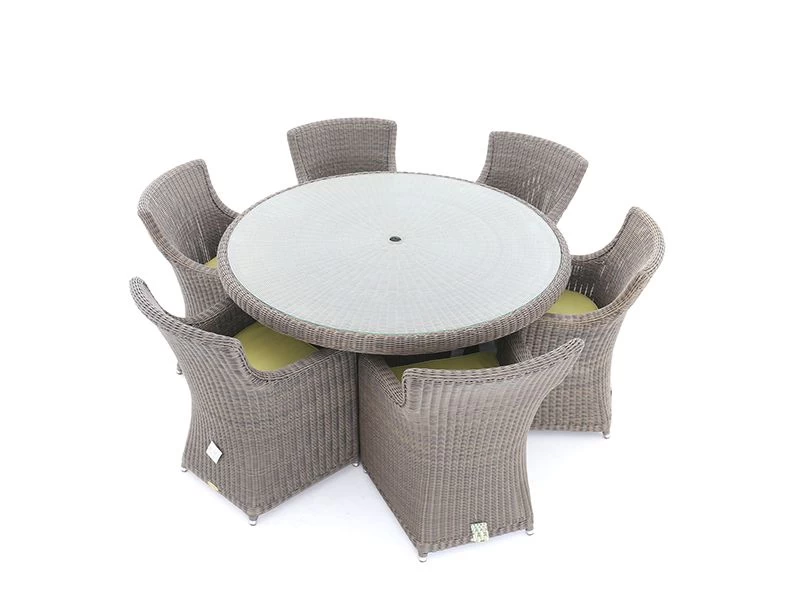 Seville 6 Chair Round Dining Set 10 Seville 6 Chair Round Dining Set - Image 8