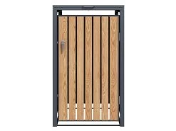 Galvanized Steel Wheelie Bin Cover | Single | PRE-ORDER -Garden Comfort Shop single wheelie 6 bi