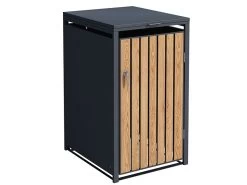 Galvanized Steel Wheelie Bin Cover | Single | PRE-ORDER -Garden Comfort Shop single wheelie 7 bi