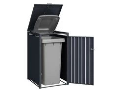 Galvanized Steel Wheelie Bin Cover | Single | PRE-ORDER -Garden Comfort Shop single wheelie 8 bi