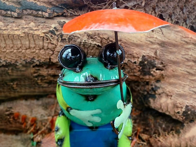 Sitting Frog With Umbrella 4 Sitting Frog With Umbrella - Image 2