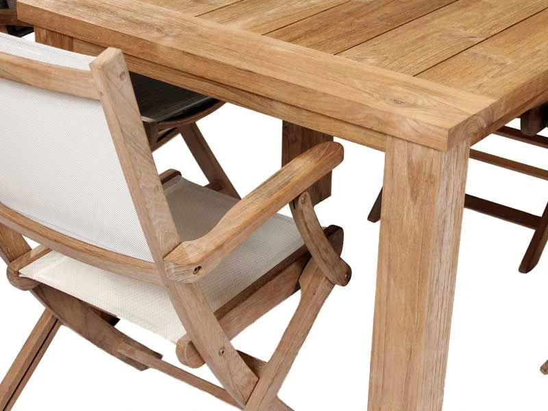 Regent 1m Table & 4 Folding Chairs | FSC® Certified 4 Regent 1m Table & 4 Folding Chairs | FSC® Certified - Image 2