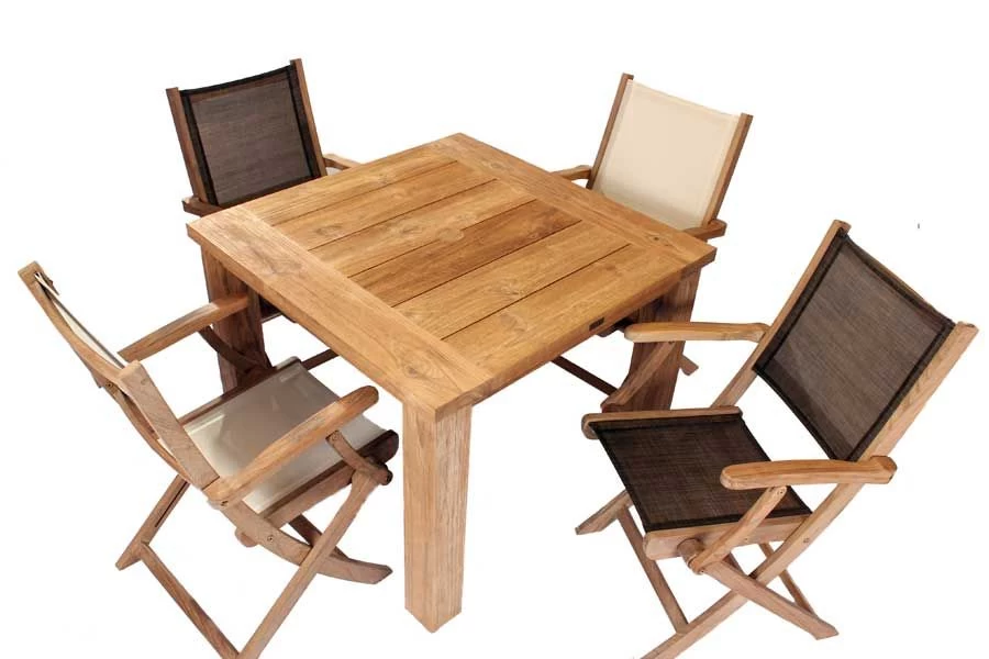 Regent 1m Table & 4 Folding Chairs | FSC® Certified 5 Regent 1m Table & 4 Folding Chairs | FSC® Certified - Image 3