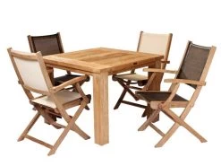 Regent 1m Table & 4 Folding Chairs | FSC® Certified