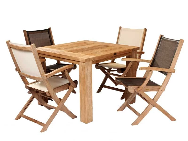 Regent 1m Table & 4 Folding Chairs | FSC® Certified 3 Regent 1m Table & 4 Folding Chairs | FSC® Certified