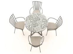 Terrazzo Bistro Table 30 Terrazzo Bistro Table -Garden Comfort Shop sloan and terrazz 4 4 2