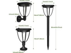 3 In 1 Solar Garden Stake & Wall Light -Garden Comfort Shop solar wall light dims resised