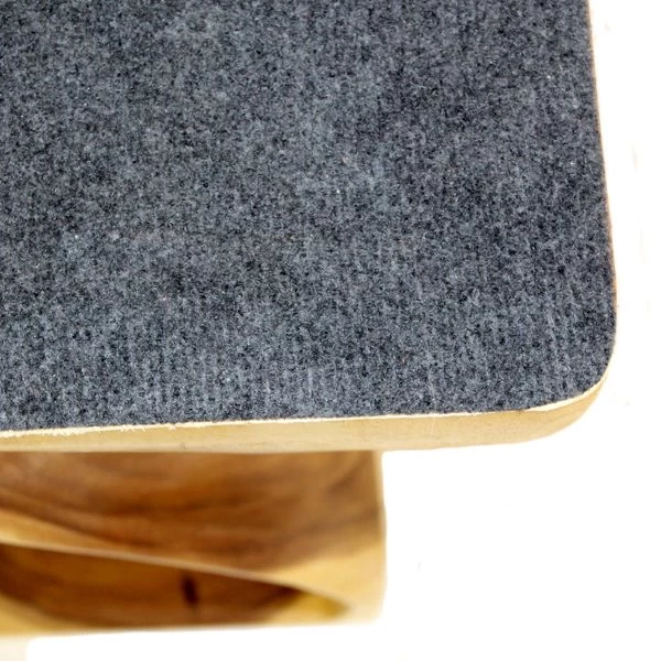 Two Turn Hand Carved Side Table 'Medium' 4 Two Turn Hand Carved Side Table 'Medium' - Image 2