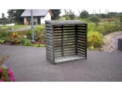 Log Store | FSC® Certified 12 Log Store | FSC® Certified -Garden Comfort Shop standup logstore grey