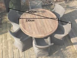 Mexico 6 Chair Dining Set 18 Mexico 6 Chair Dining Set -Garden Comfort Shop table diagram circle 01