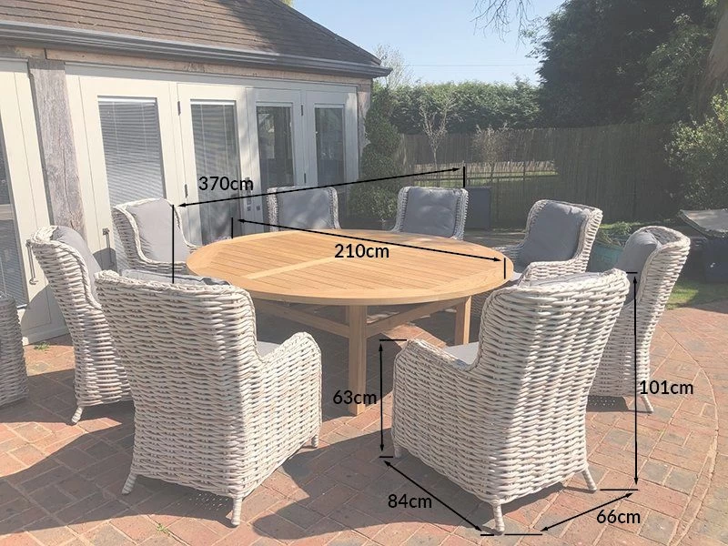 Fiji 8 Chair Dining Set | With Malvern 2.1M FSC® Certified Table 5 Fiji 8 Chair Dining Set | With Malvern 2.1M FSC® Certified Table - Image 3