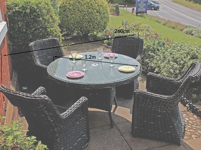 Midnight Montana 4 Chair Dining Set 4 Midnight Montana 4 Chair Dining Set - Image 2