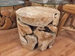Reclaimed Teak Root Round Coffee Table