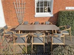 Mustique 10 Chair Dining Set | FSC® Certified 30 Mustique 10 Chair Dining Set | FSC® Certified -Garden Comfort Shop teak stone7 2 1 2