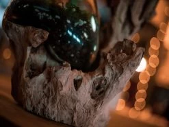 Teak Root Stand With Blown Glass Holder 22 Teak Root Stand With Blown Glass Holder -Garden Comfort Shop terrerium resized 3