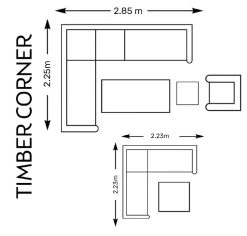 Timber Corner Dining Set | Life Range -Garden Comfort Shop timber corner edit