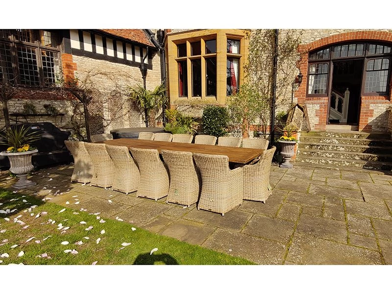 Valencia Teak 14 Chair Dining Set 5 Valencia Teak 14 Chair Dining Set - Image 3