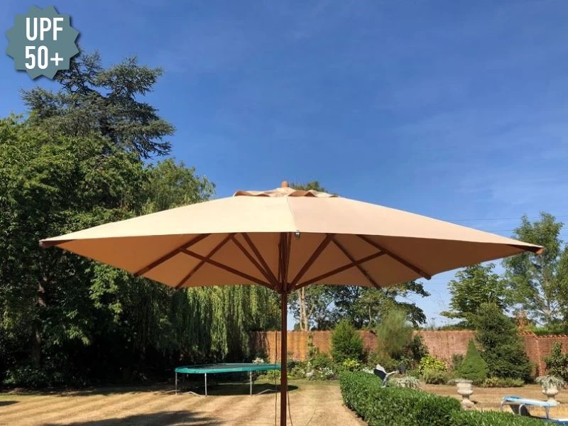 Bamboo 3.5m X 2.5m Rec Parasol Beige 3 Bamboo 3.5m X 2.5m Rec Parasol Beige