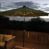 Verona Parasol With USB Charger & LED Lights 1 Verona Parasol With USB Charger & LED Lights -Garden Comfort Shop upf 50 25 01
