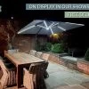 Royal 3M Square LED Parasol 1 Royal 3M Square LED Parasol -Garden Comfort Shop upf 50 3 01