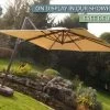 Roma 3m Square | Cantilever Parasol 1 Roma 3m Square | Cantilever Parasol -Garden Comfort Shop upf 50 5 01