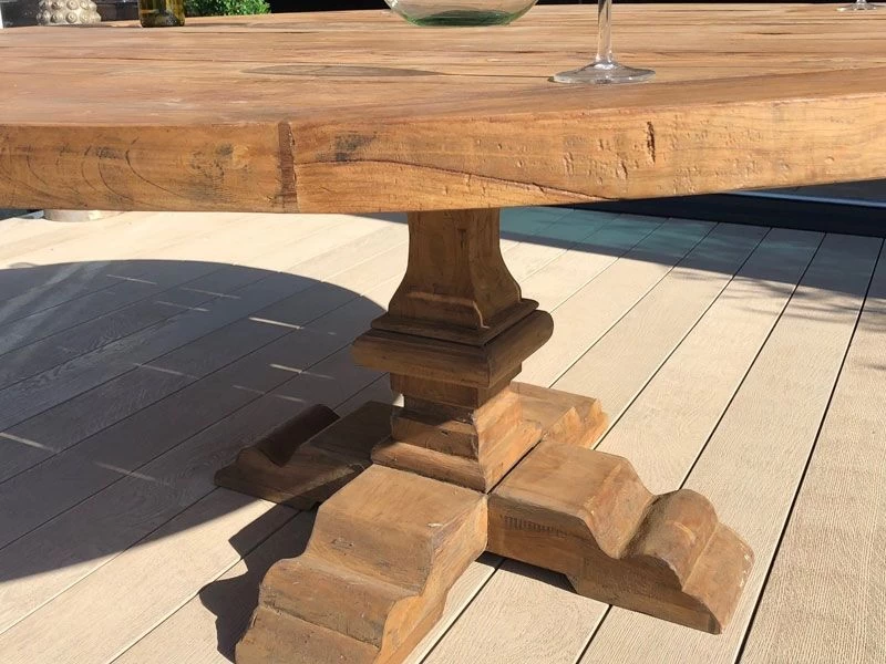 Seville 6 Chair Round Teak Dining Set 14 Seville 6 Chair Round Teak Dining Set - Image 12